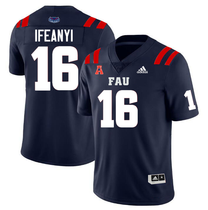 Florida Atlantic Owls #16 Chisom Ifeanyi College Football Jerseys Stitched-Navy